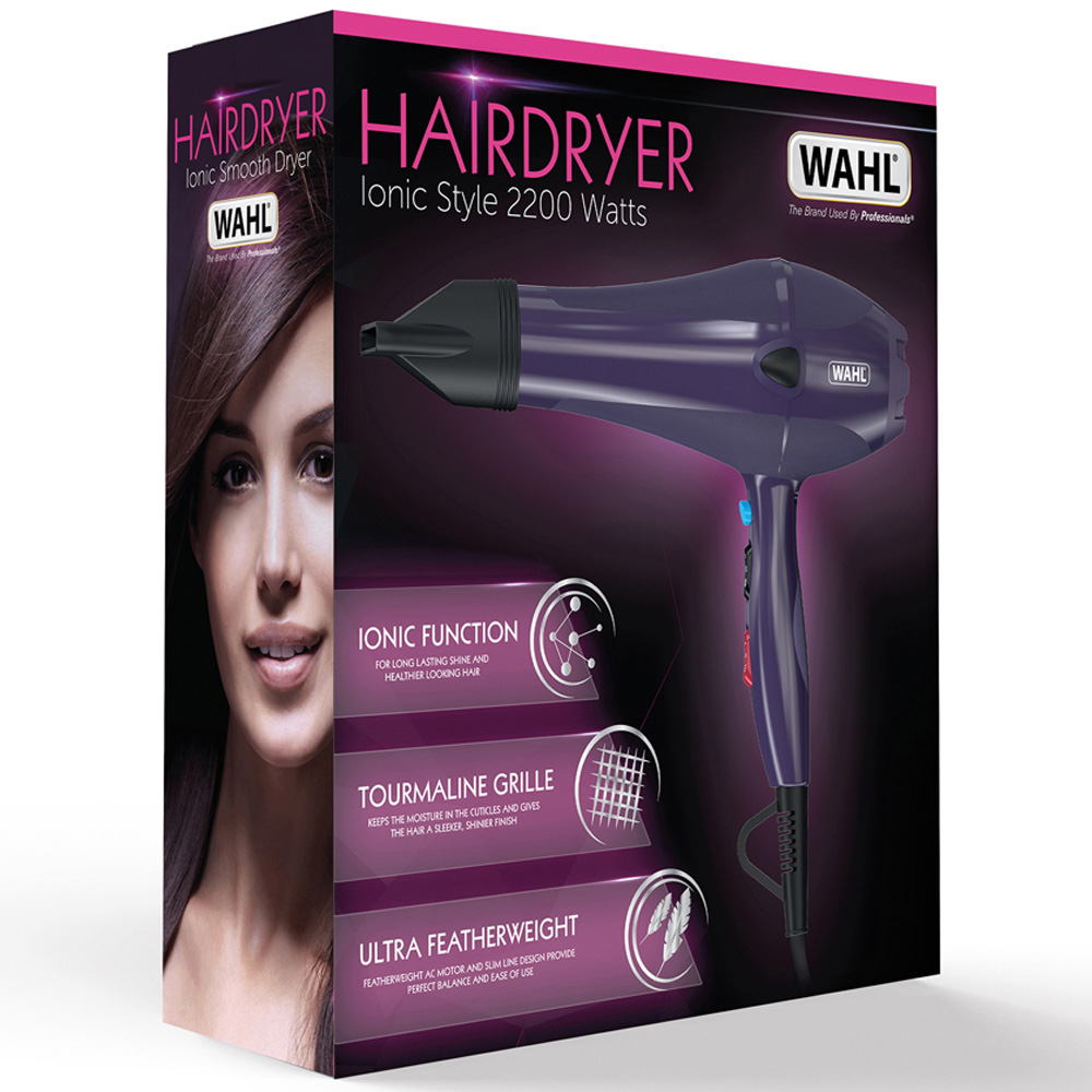 Wahl Purple Ionic Style AC Hairdryer Image 6