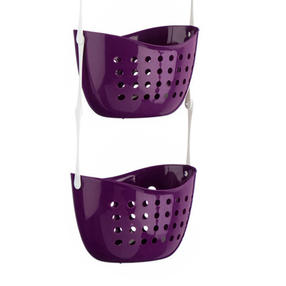 Premier Housewares 3 Tier Purple Shower Caddy Image 3