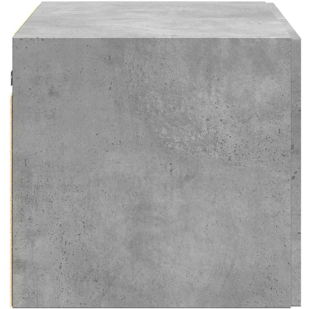 vidaXL 2 Door Concrete Grey Wooden Wall Cabinet Image 5