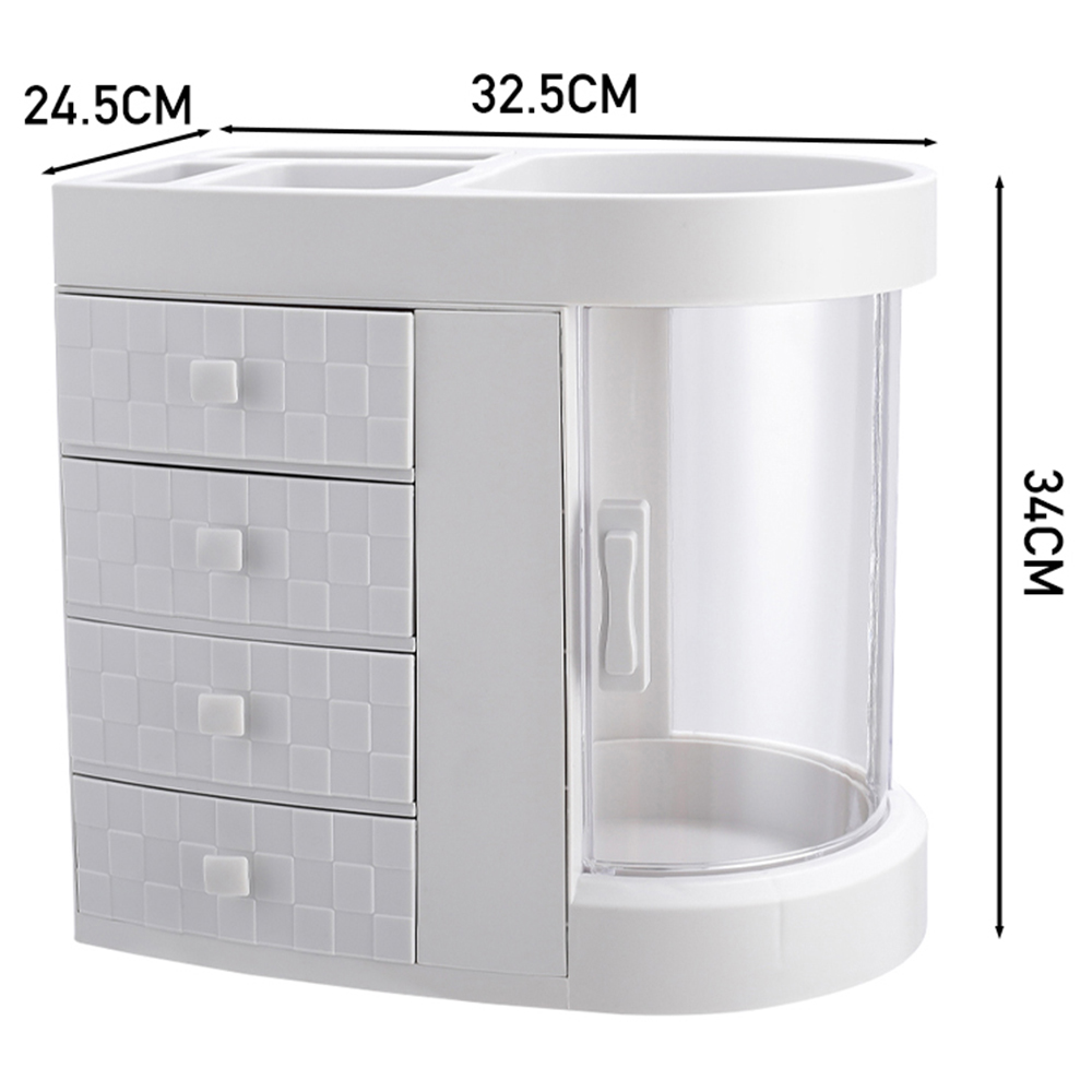 Living and Home 4 Drawer Acrylic Multipurpose Desktop Makeup Storage Organiser Image 8