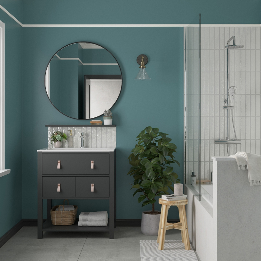 Dulux Trade Teal Voyage Walls and Ceilings Vinyl Matt Paint 5L Image 4
