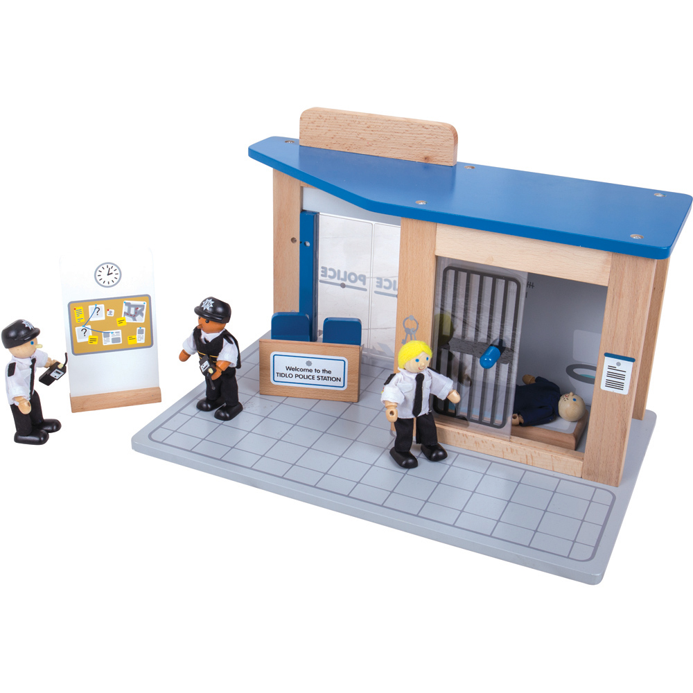 Tidlo Wooden Police Station Playset Image 3