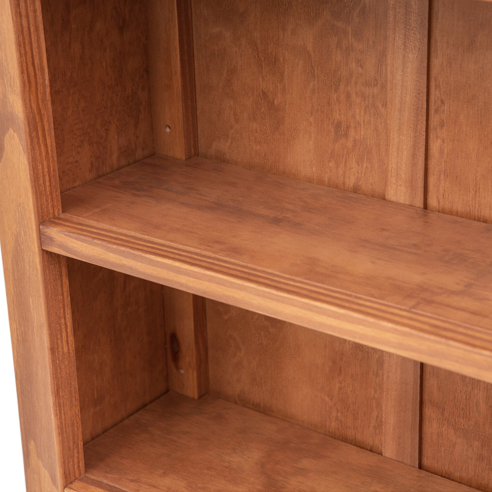 Padua 4 Shelf Lacquered Wide Bookcase Image 7