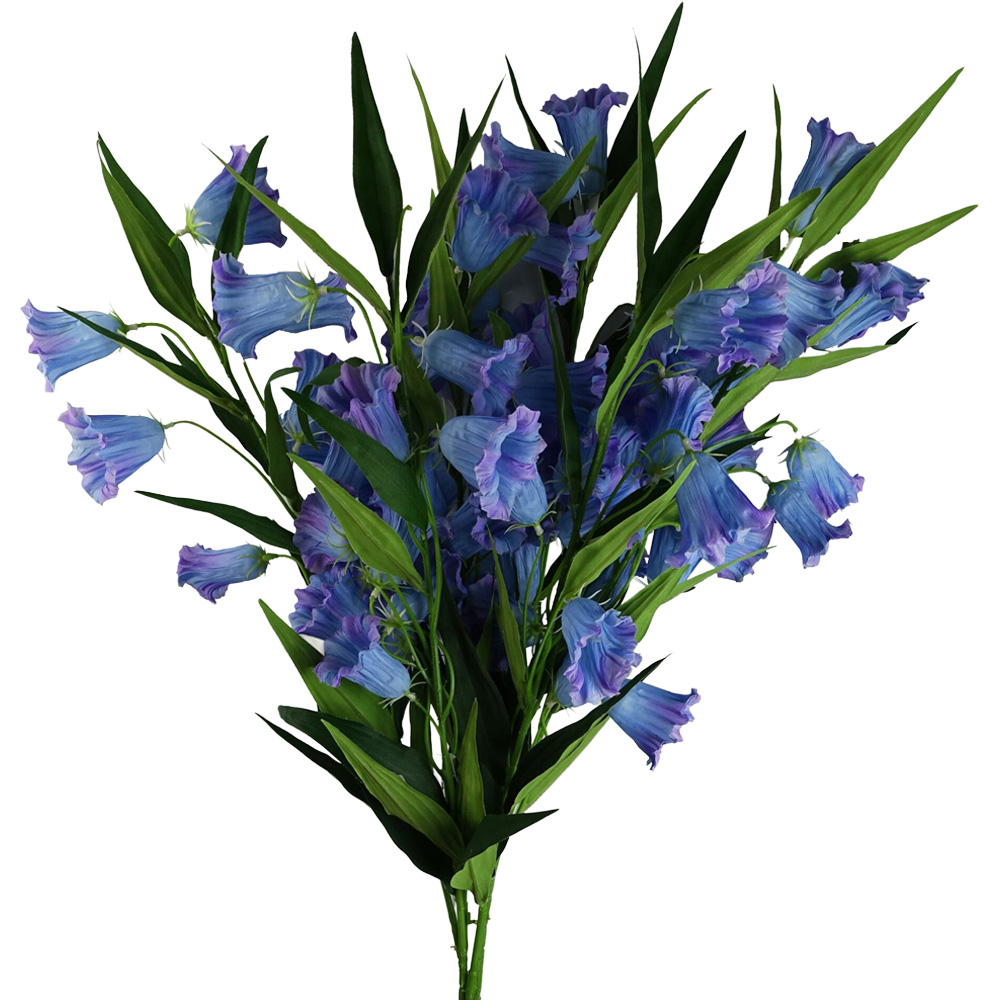 Leaf Blue Trumpet Artificial Stem 100cm 6 Pack Image 2