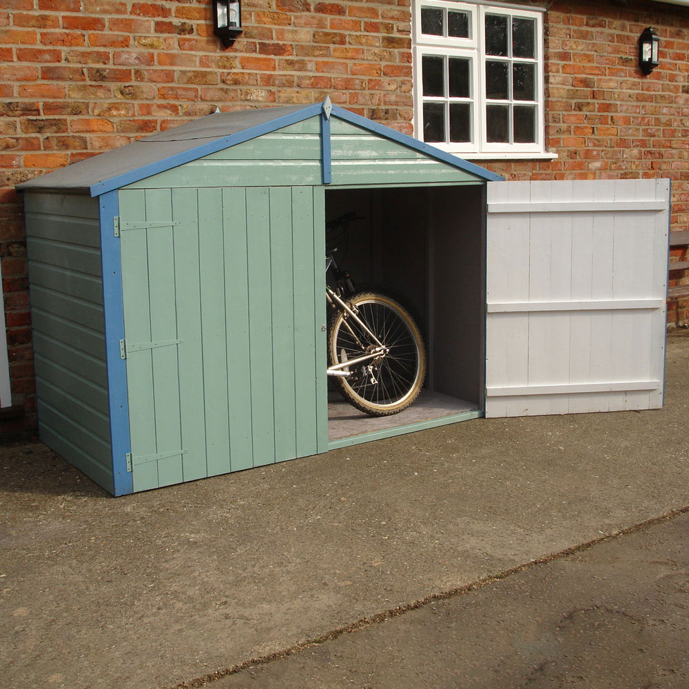 Shire 6 x 3ft Double Door Shiplap Apex Bike Shed Image 4