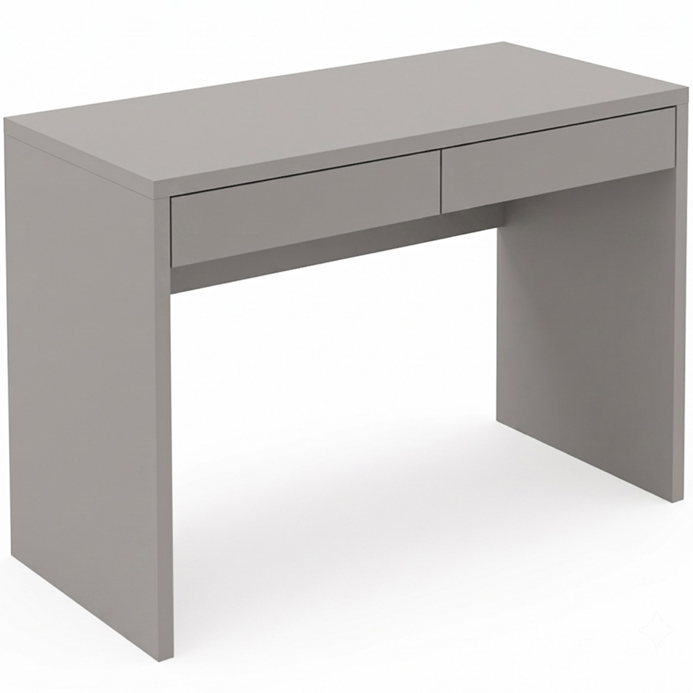 Shefa Line Vikko 2 Drawer Computer Desk Grey Image 2