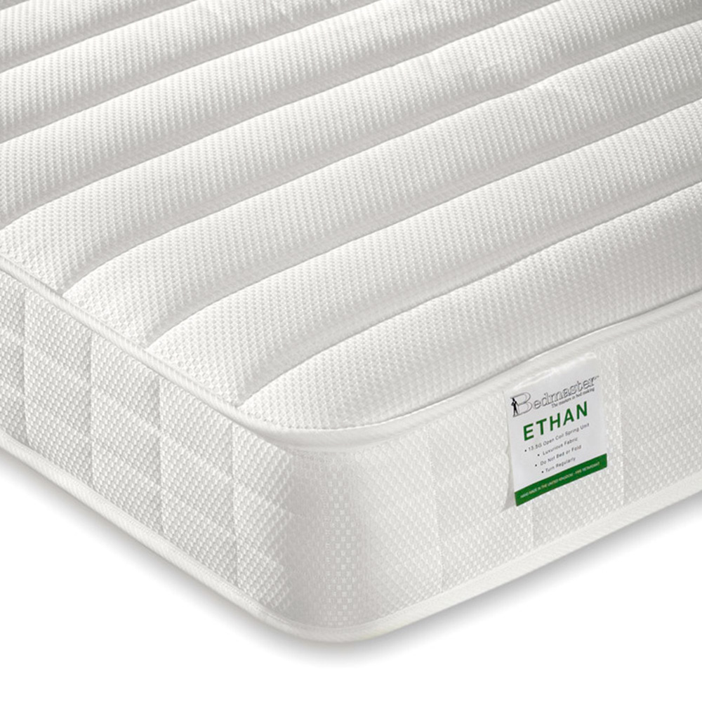 Tyler Single White Guest Bed with Spring Mattress Image 9