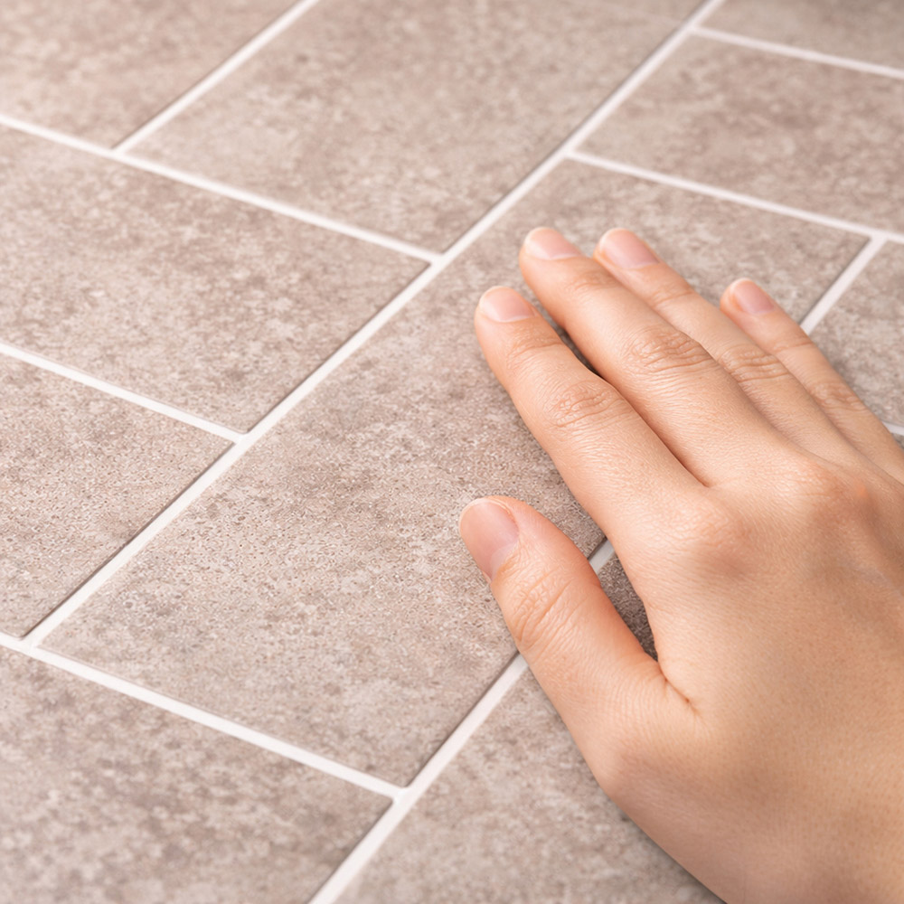 Britwall Light Beige Herringbone Tile Effect Matte Finish Shower Panel 2400 x 1000 x 10mm 3 Pack Image 5