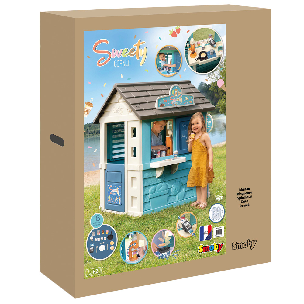 Smoby Sweety Corner Outdoor Playhouse Blue Image 8