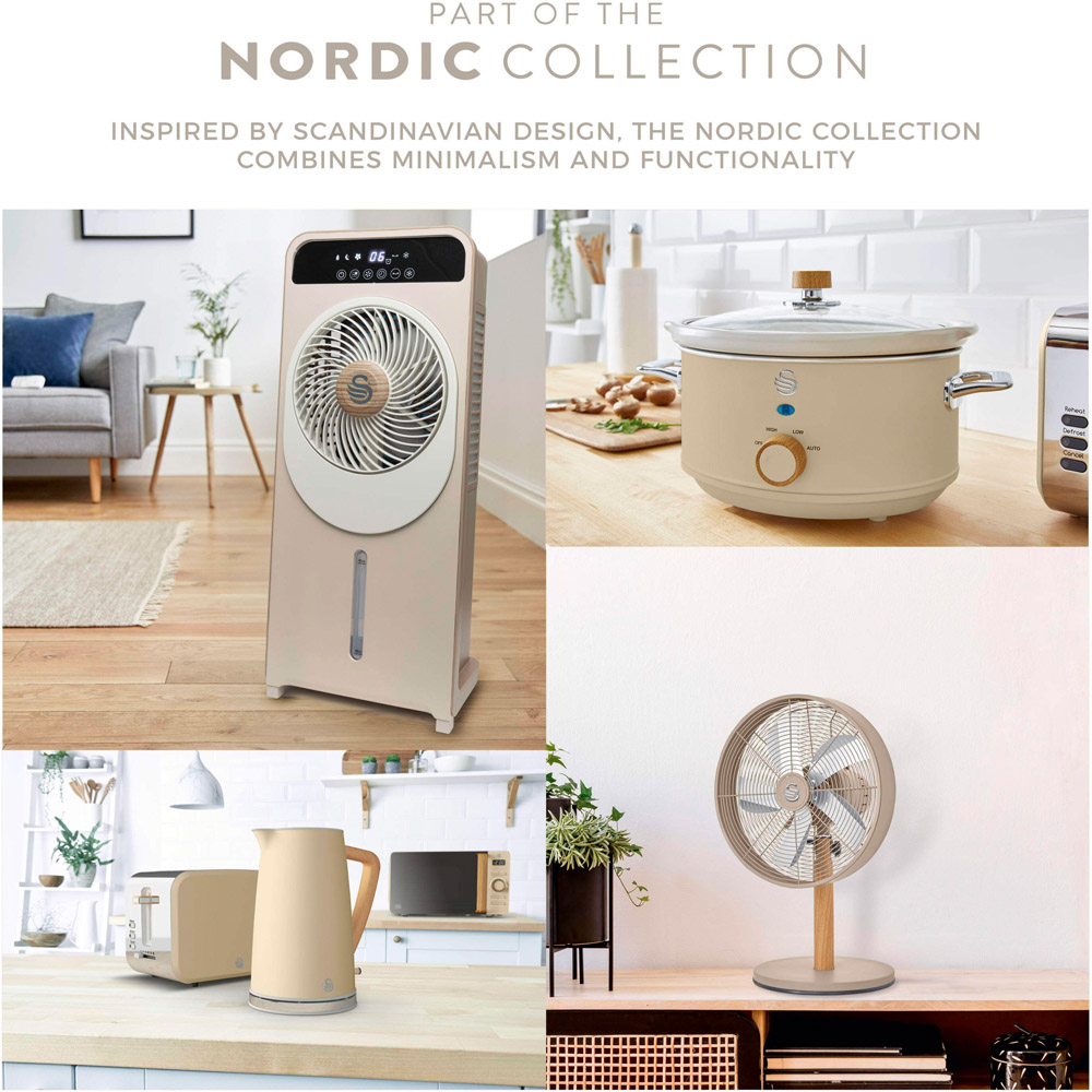 Swan Nordic 2-in-1 Oatmeal Honeycomb Filter Air Cooler 5L Image 8