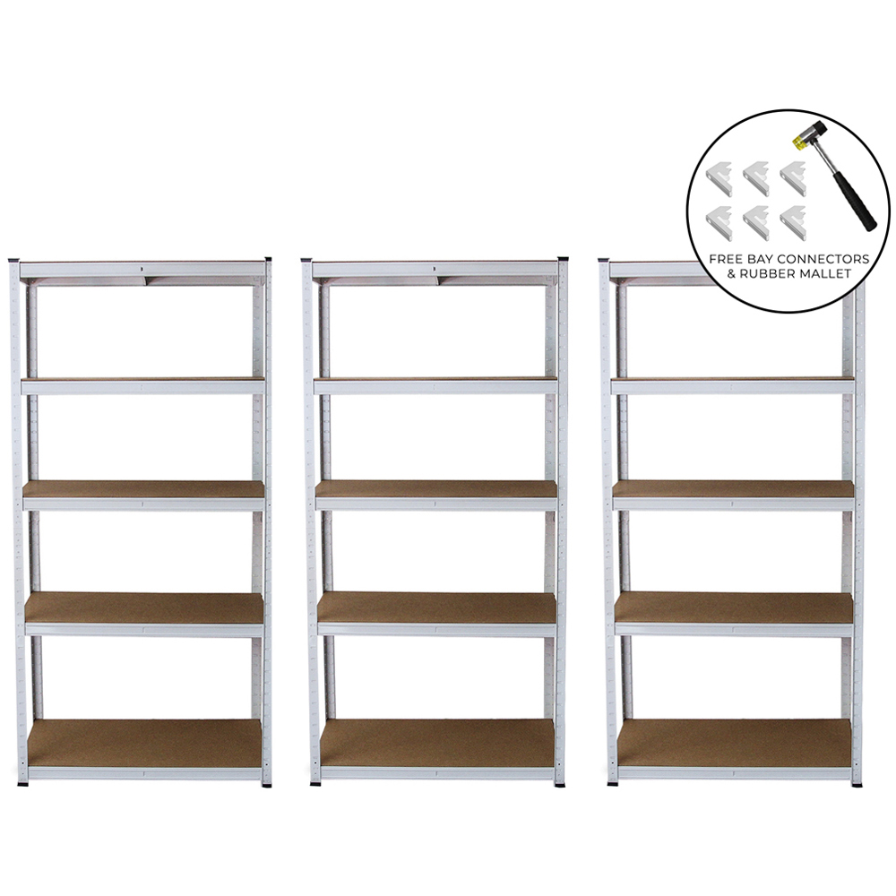 Monster Shop E-Rax White Racking Set of 3 Image 4