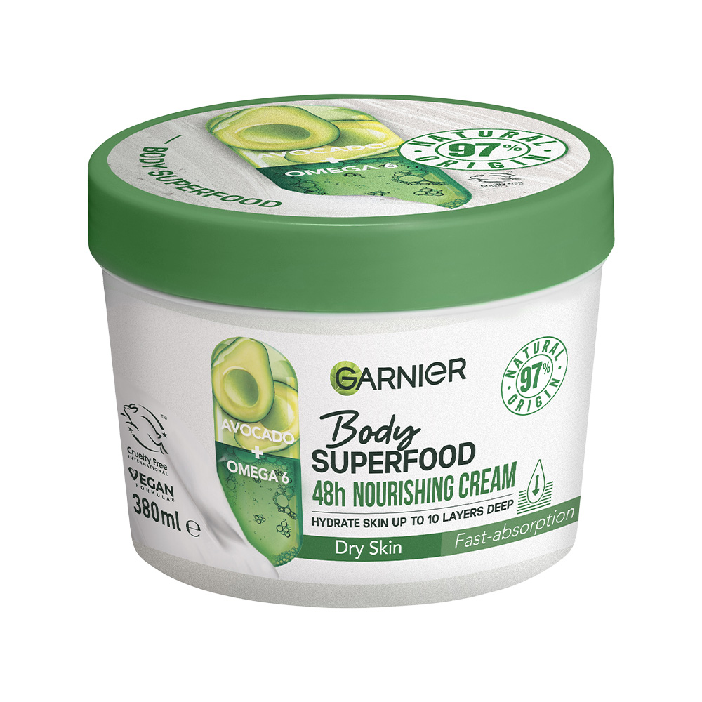 Garnier Body Superfood Nourishing Body Cream with Avocado 380ml Image 1
