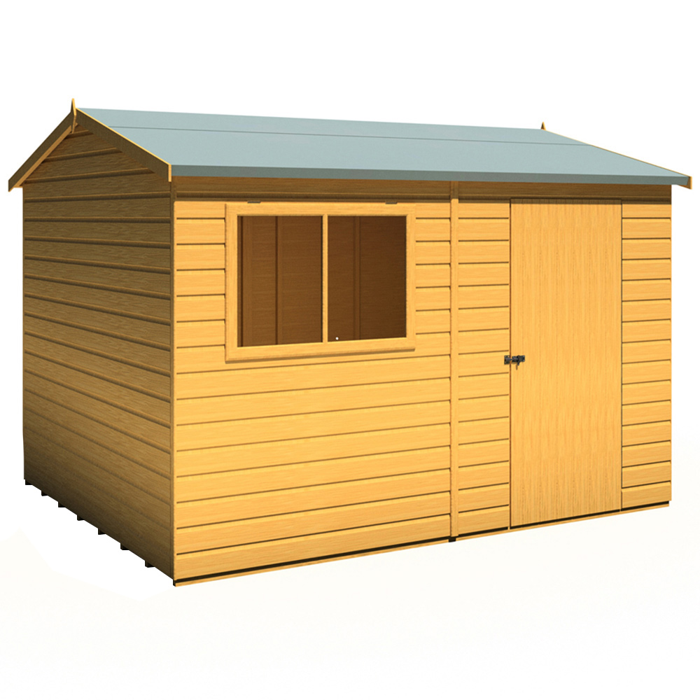 Shire Lewis 10 x 8ft Style C Reverse Apex Shed Image 1