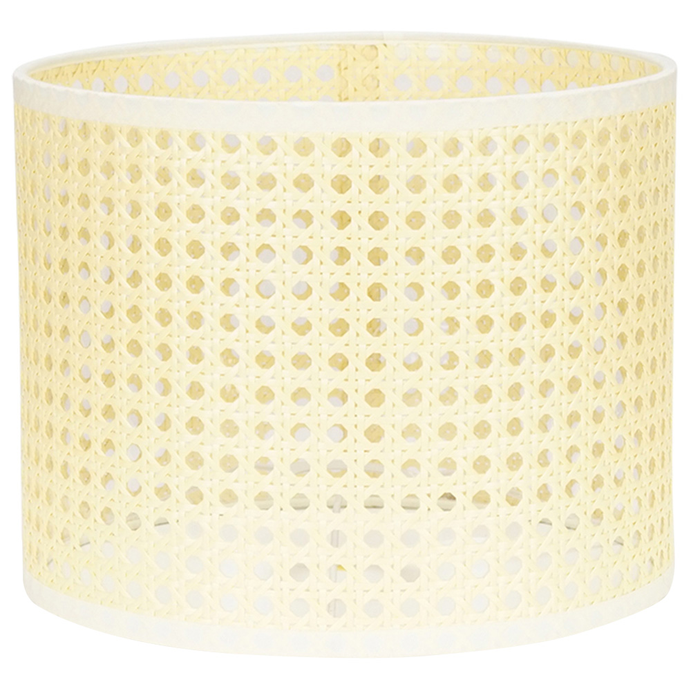 ValueLights Reni Natural Wicker Ceiling Drum Lamp Shade Small Image 1