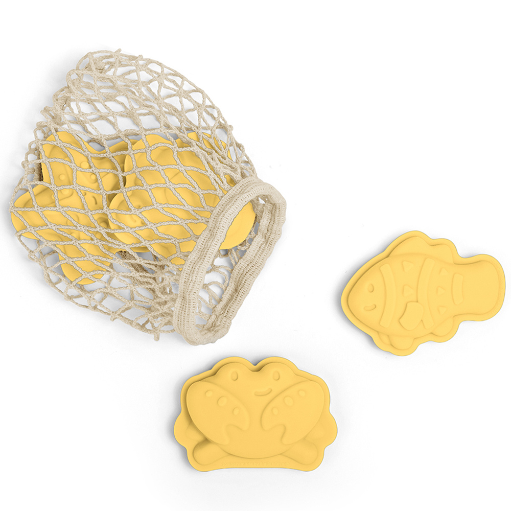 Bigjigs Toys Silicone Beach Set Honey Yellow Image 4