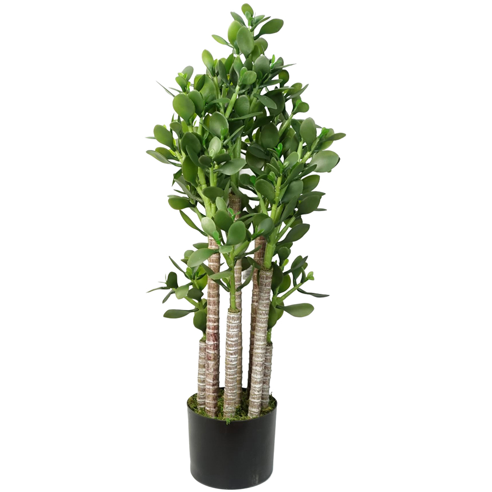 Leaf Deluxe Green Jade Artificial Plant in Pot 2.5ft Image 1