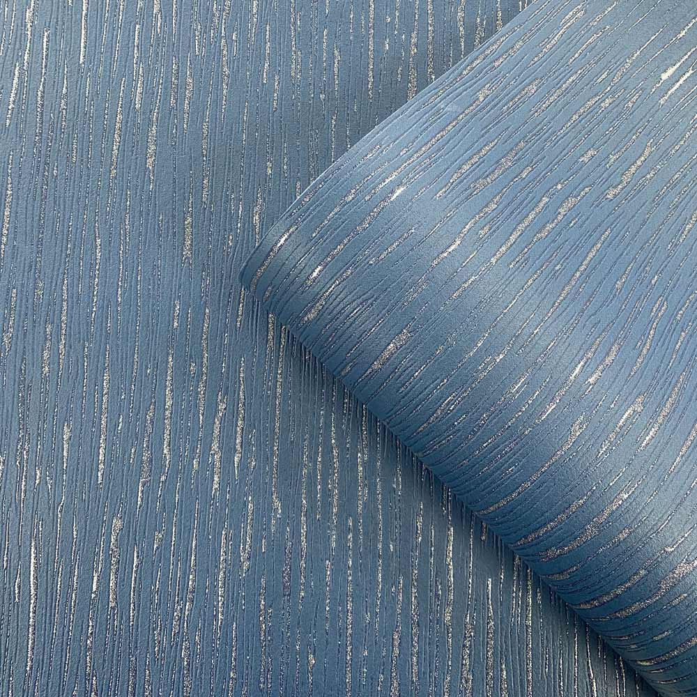Muriva Rosalind Nala Blue Textured Wallpaper Image 2
