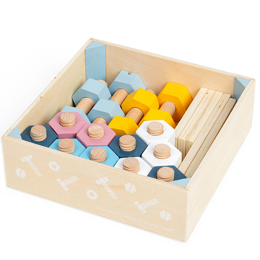 Bigjigs Toys 20 Piece Activity Work Bench Multicolour Image 1