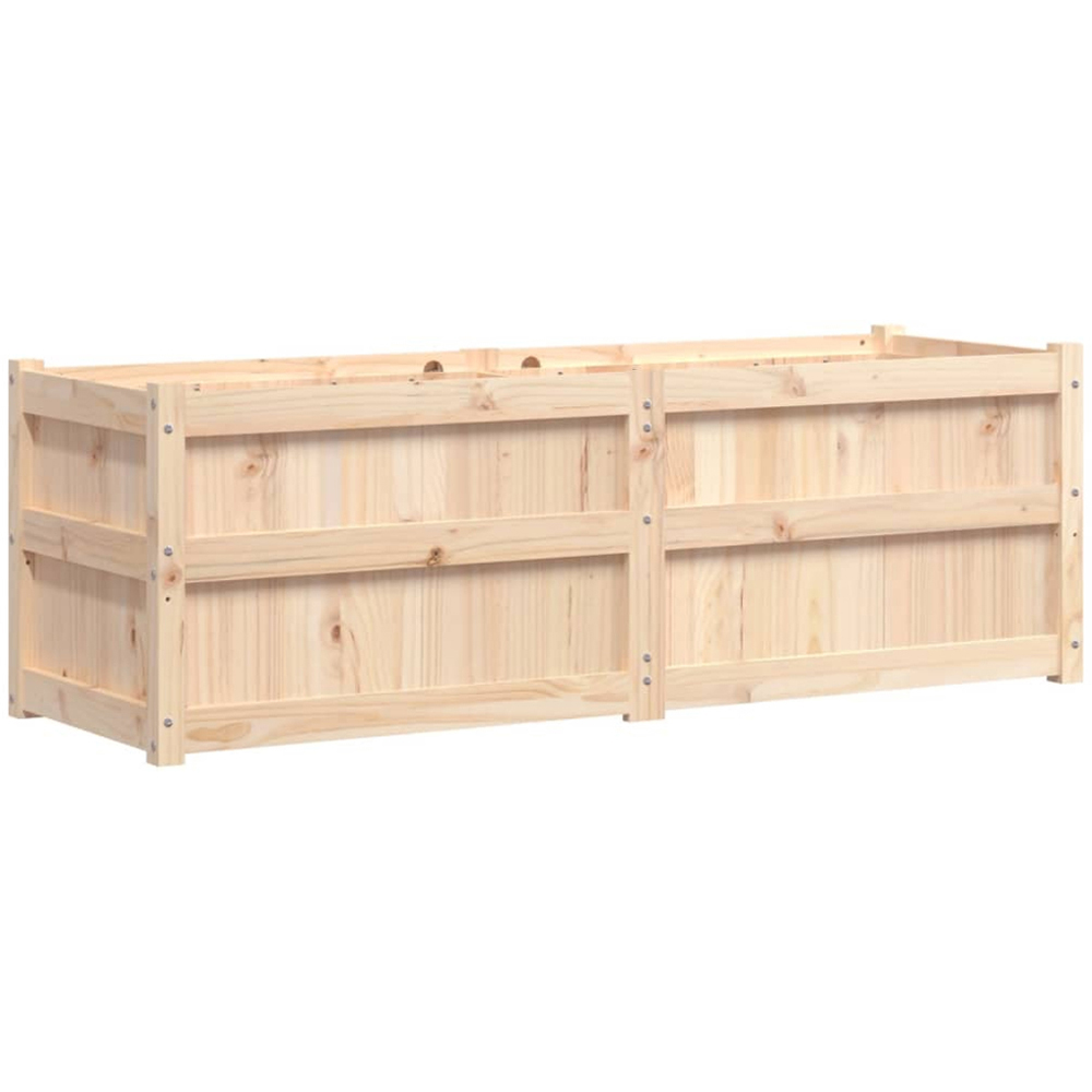 vidaXL Brown Pine Wood Raised Garden Bed 50 x 150 x 50cm Image 1