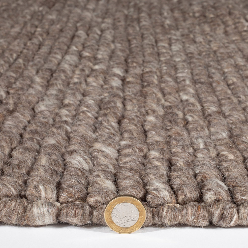 Esselle Home Delilah Taupe Wool Rug 120 x 170cm Image 4