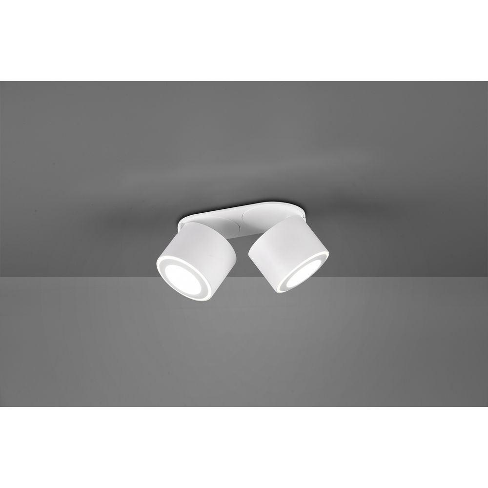 TRIO Taurus 2 Way White Matt Integrated LED Ceiling Light Image 3