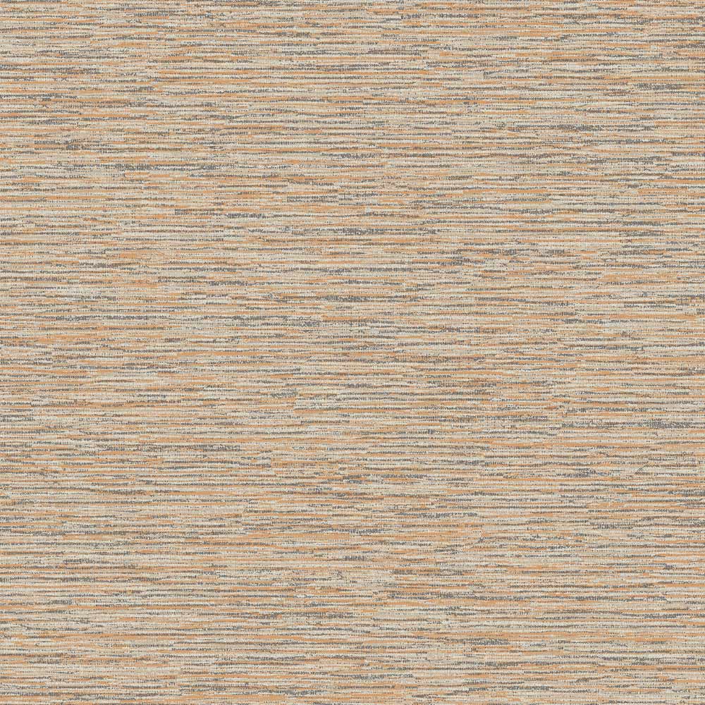 Grandeco Striped Velvet Weave Orange Mica Textured Wallpaper Image 1