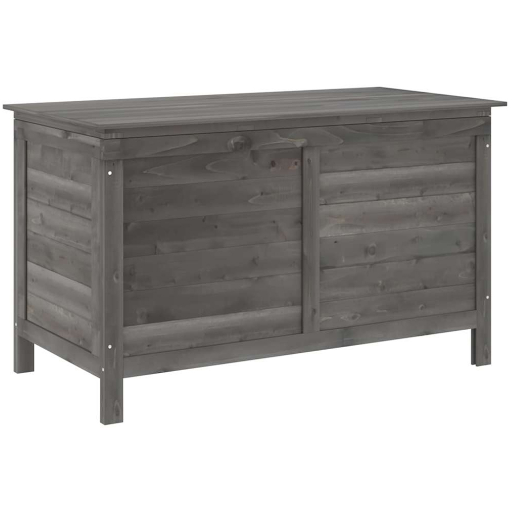 vidaXL 58.5 x 99 x 49.5cm Anthracite Fir Wood Garden Storage Box Image 1