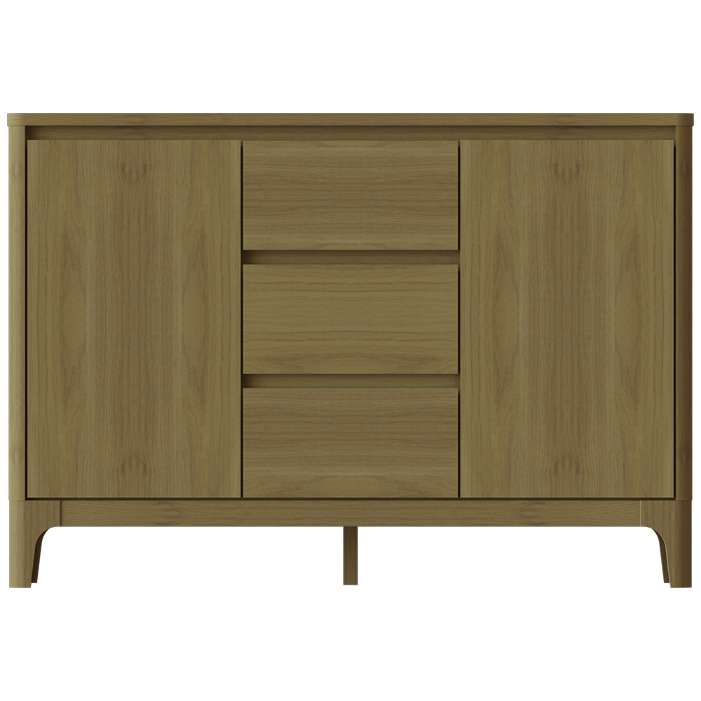 Royalcraft Norsk 2 Door 3 Drawer Toppan Oak Sideboard Image 3