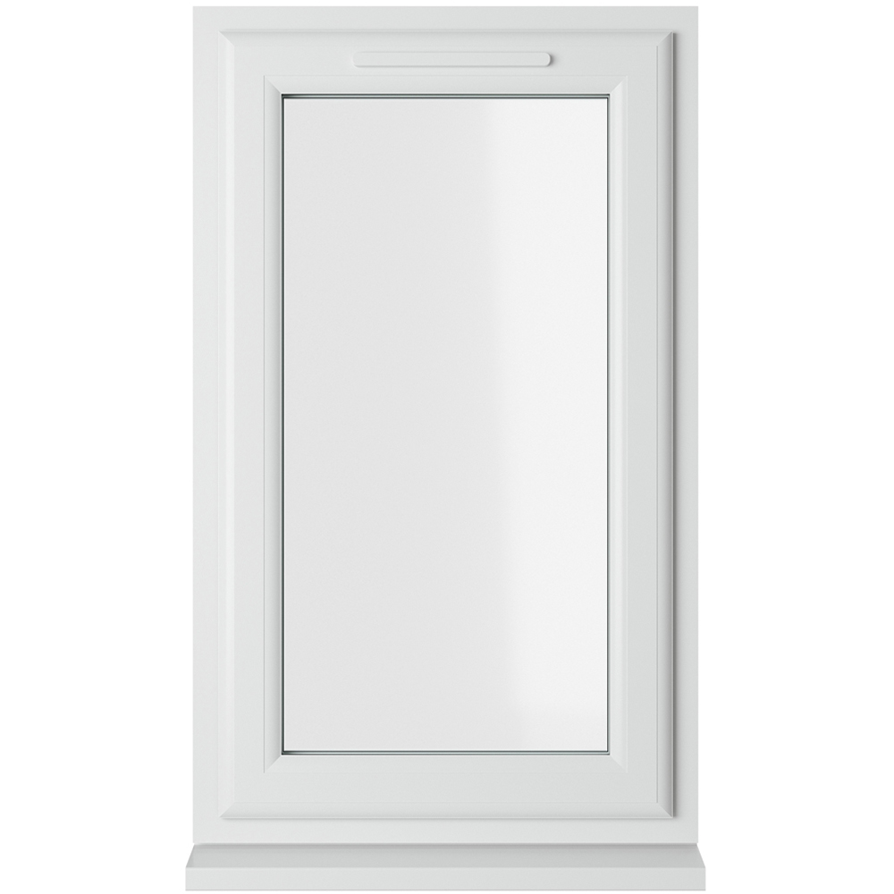 Crystal uPVC Triple Glazed Window Right Hand Side Hung White Clear Glass 610x1040mm Image 1