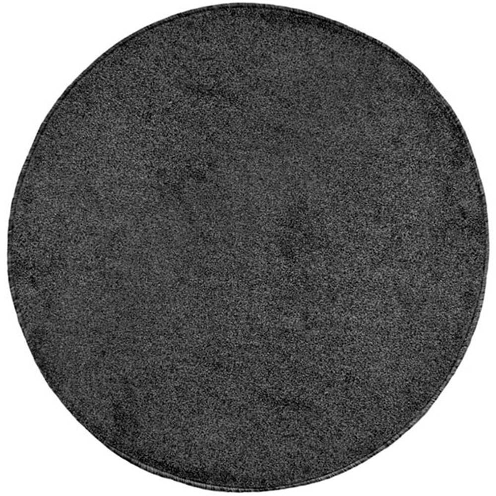 Relay Charcoal Circle Rug 200cm Image 1