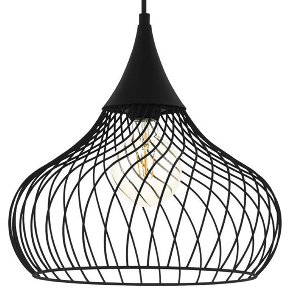 EGLO Staverton Black Teardrop Pendant Light Image 3