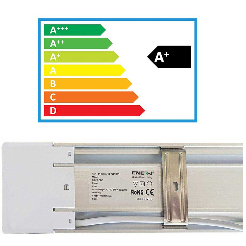 ENER-J 45W 4000K LED Prismatic Batten 150cm 2 Pack Image 5