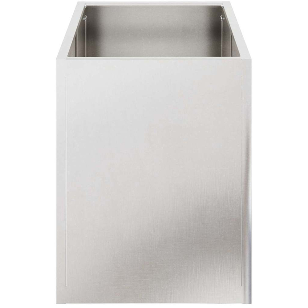 vidaXL Silver Stainless Steel Garden Decor 40 x 50 x 32cm Image 5