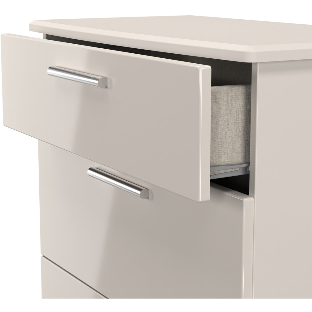 Crowndale Knightsbridge 3 Drawer Kashmir Gloss Deep Chest of Drawers Ready Assembled Image 6