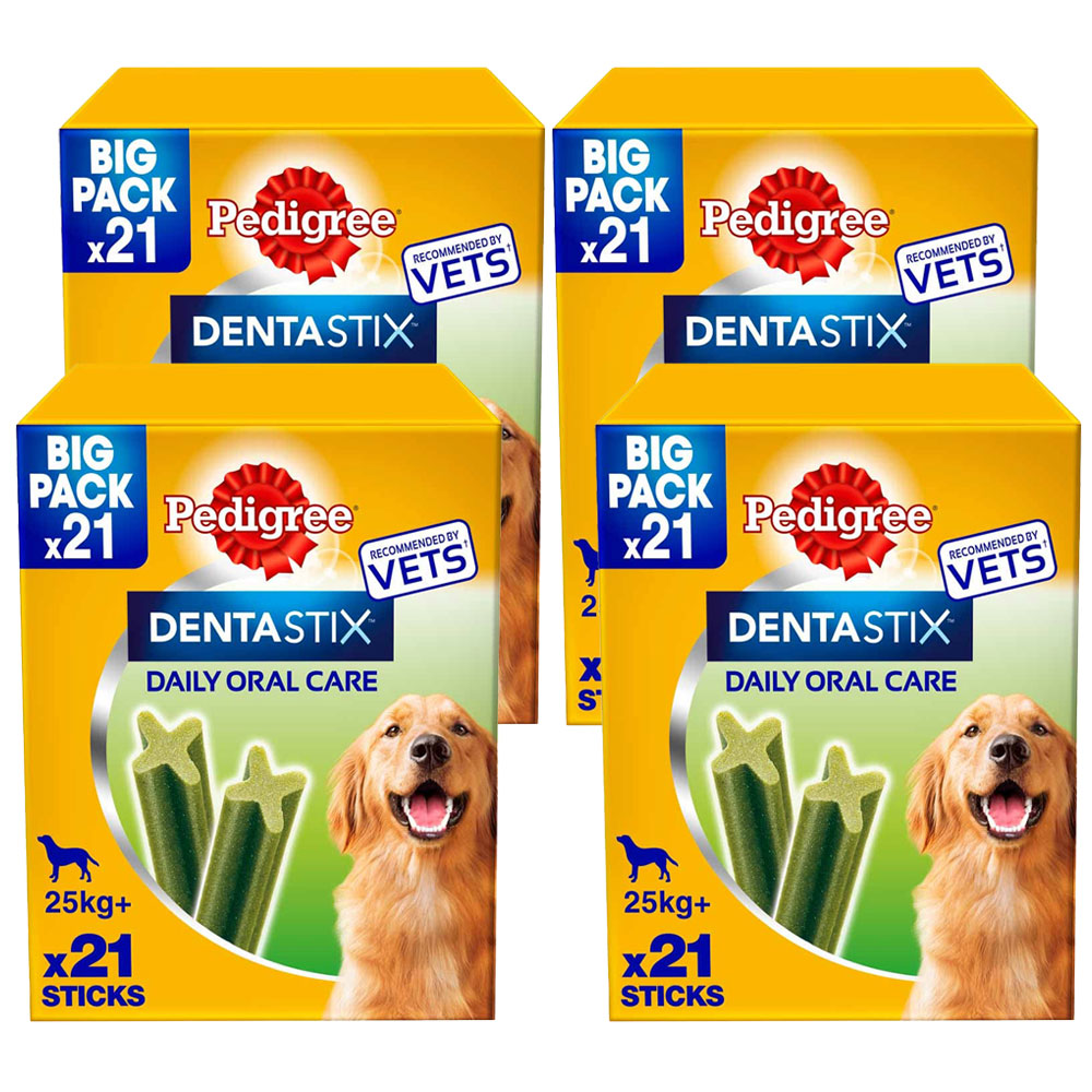 Pedigree Dentastix Fresh Large Adult Dog Treats 810g Case of 4 x 21 Pack Wilko