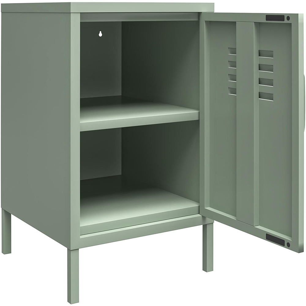 Dorel Mission District Pastel Green Metal Locker End Table Image 4