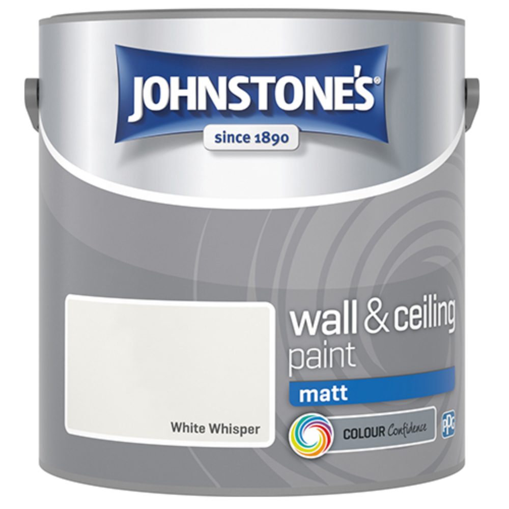 Johnstone's Walls & Ceilings White Whisper Matt Emulsion Paint 2.5L Image 2