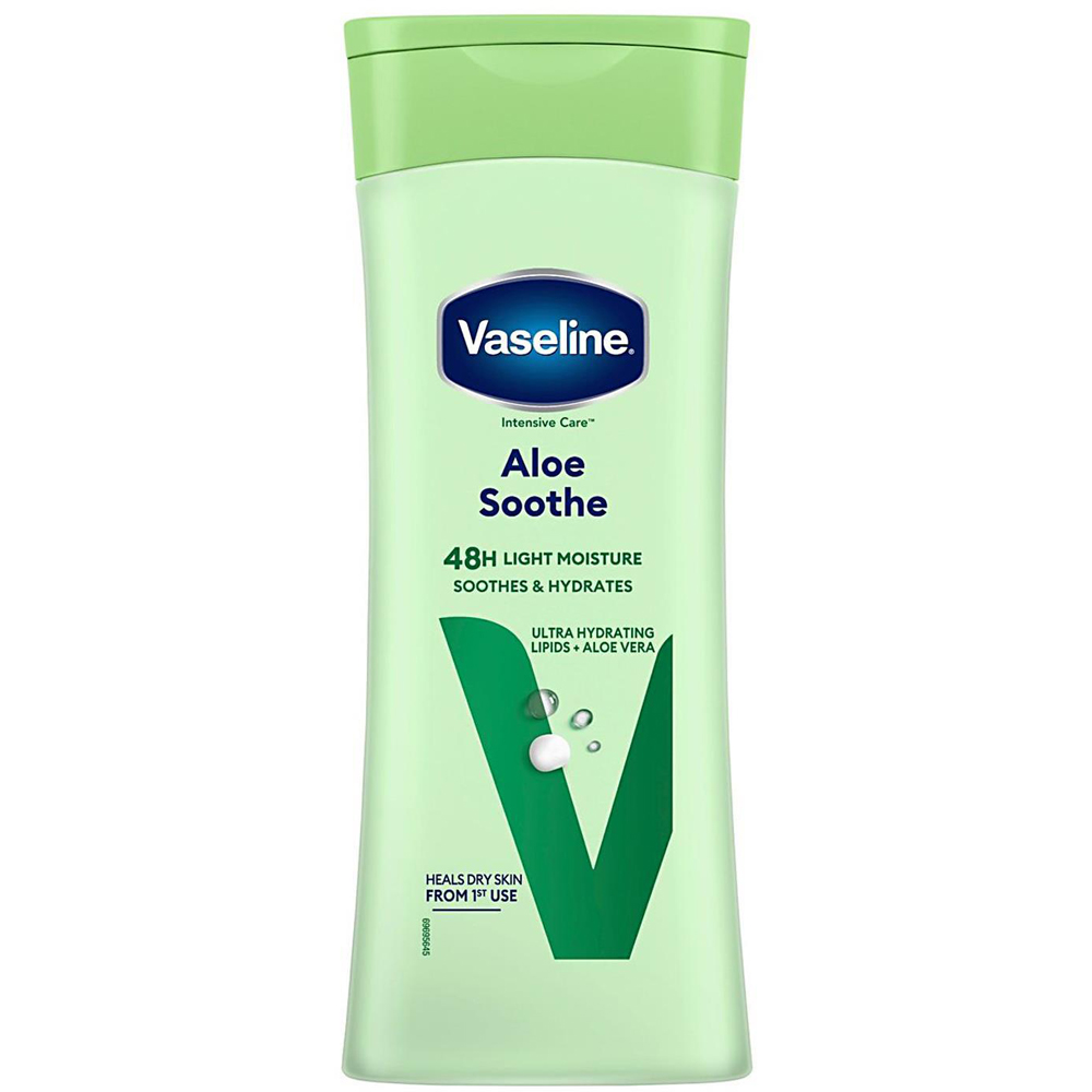 Vaseline Intensive Care 48H Light Moisture Aloe Soothe Body Lotion 400ml 8 Pack Image 2