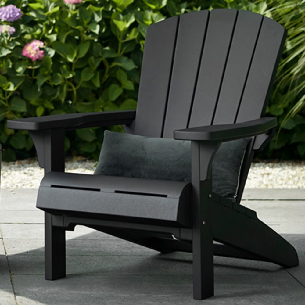 Keter Troy Graphite Adirondack Chair Image 1