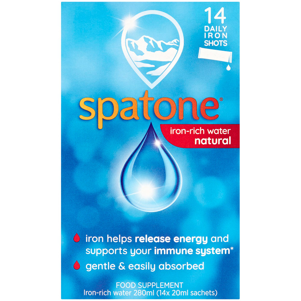 Spatone Natural Iron-Rich Water Sachet 20ml 14 Pack Image 1