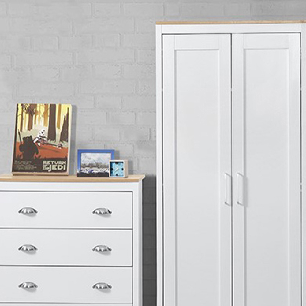 Brooklyn White 3 Piece Bedroom Furniture Set Image 3