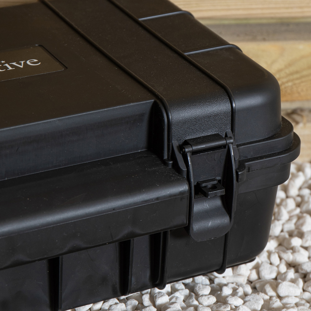 Samuel Alexander Large Black Weatherproof Outdoor Electrical Connection Box with Extension Cable Image 7