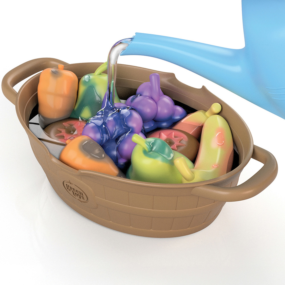 Green Toys Kids Blue Rainbow Harvest Colour Changing Water Activity Set Image 3