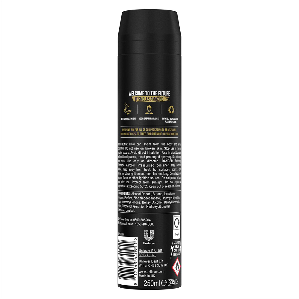 Lynx Gold Shower Gel 500ml and XXL Body Spray 250ml Bundle Image 3