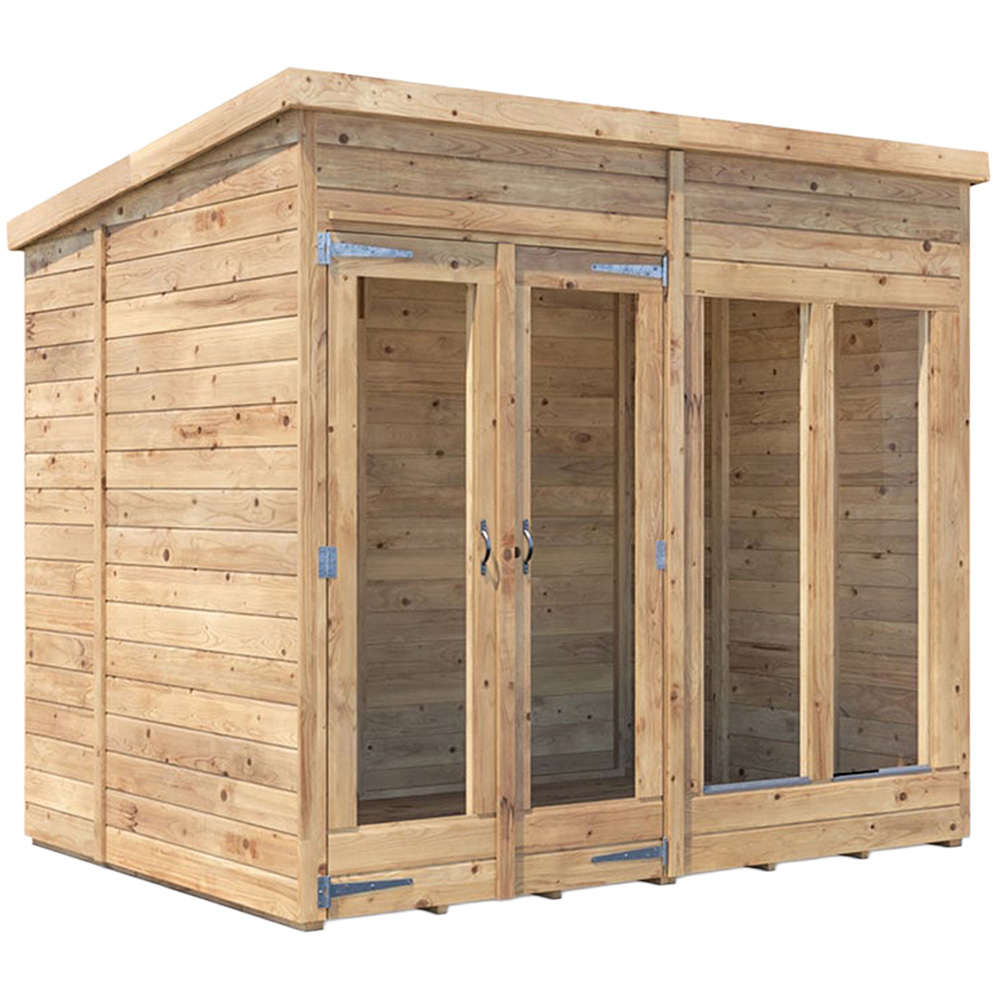 Dunster House RagePanda 8 x 6ft Modular Brown Superfelt Pent Summerhouse Image 1