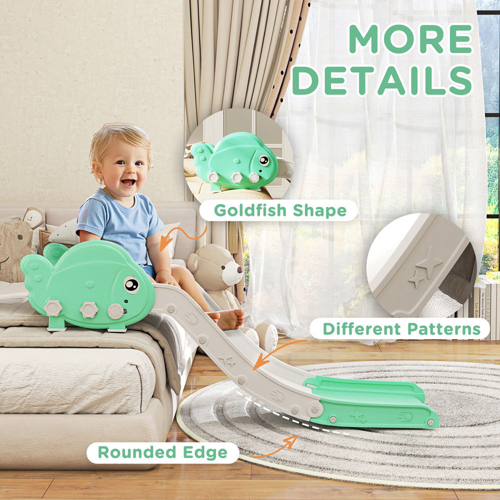 Tommy Toys AIYAPLAY Kids Green Extended Sofa and Bed Slide Image 7