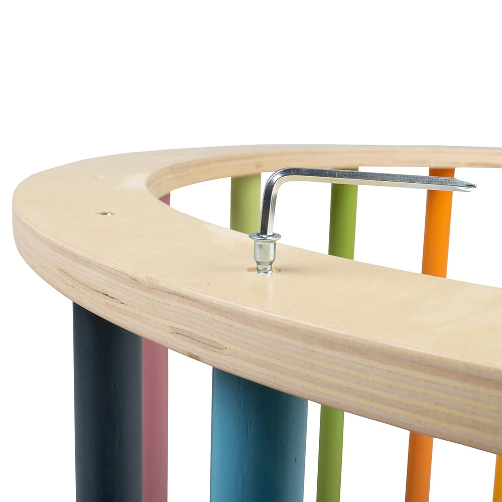 Bigjigs Toys Wooden Arched Climbing Frame Multicolour Image 6