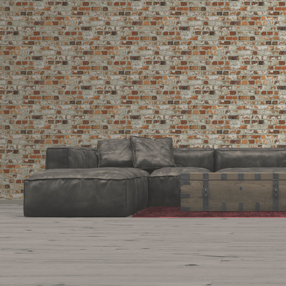 Muriva Loft Red Brick Wallpaper Image 3