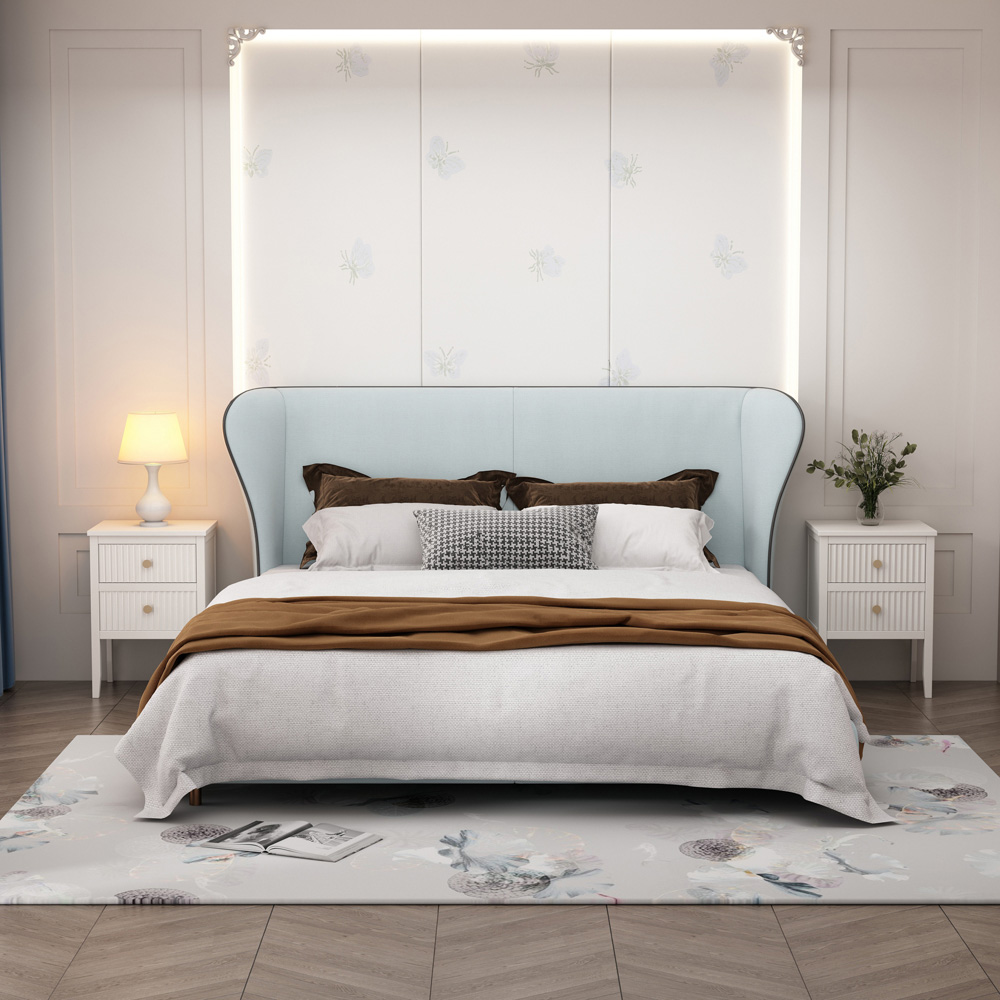 Bellaria 2 Drawer White Bedside Table Image 8