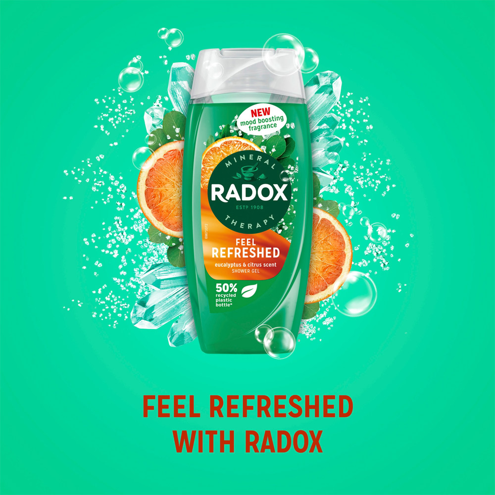 Radox Feel Refreshed Mineral Therapy Shower Gel 225ml Image 6